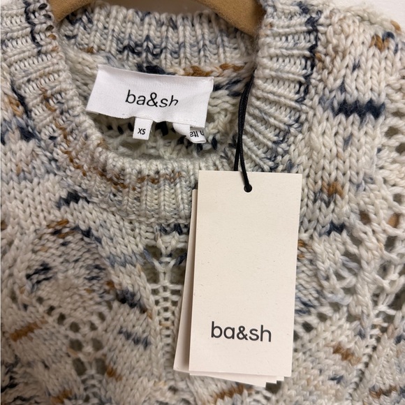 ba&sh Rave Diamond-Knit Sweater Size XS - Picture 6 of 8